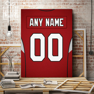 Arizona Jersey Custom Canvas Print Wall Art for Boy Girl Men Women Football Personalized Canvas Art